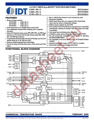 IDT72V3654L10PF8 datasheet  